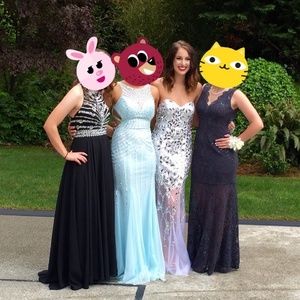 HOLIDAY PARTY Dress Size 6 Silver/White Women's Cinderella Divine